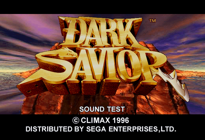 Dark Savior Title Screen